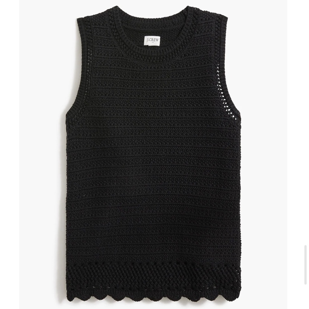 J. Crew Factory crochet sweater tank